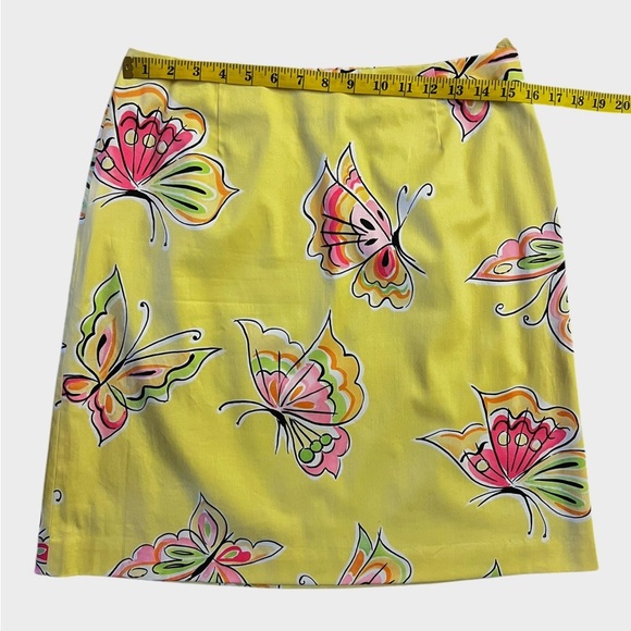 Yellow Skirt with Colorful Butterfly print perfect for Easter, spring and Summer - Picture 6 of 7